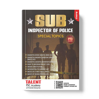 Kerala PSC Sub Inspector Of Police Special Topics Book by Talent Academy