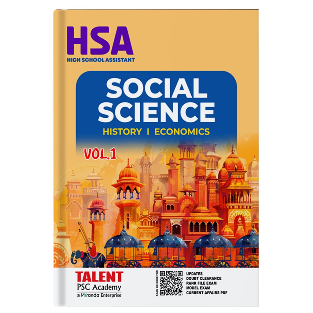 Kerala PSC HSA Social Science Rank File Books By Talent Academy