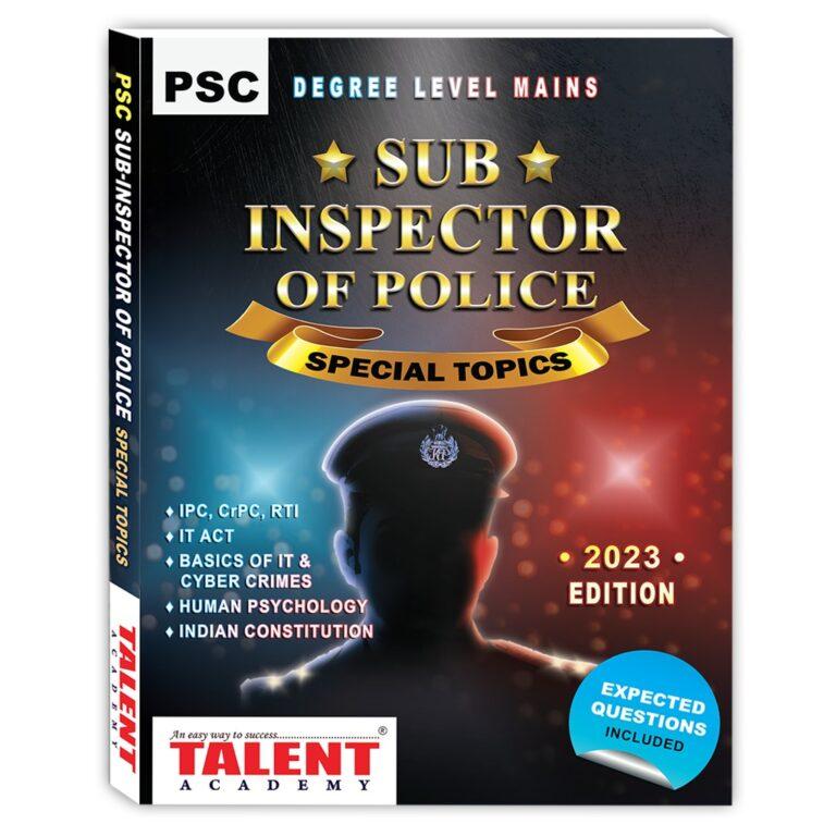 SI of Police Special Topics