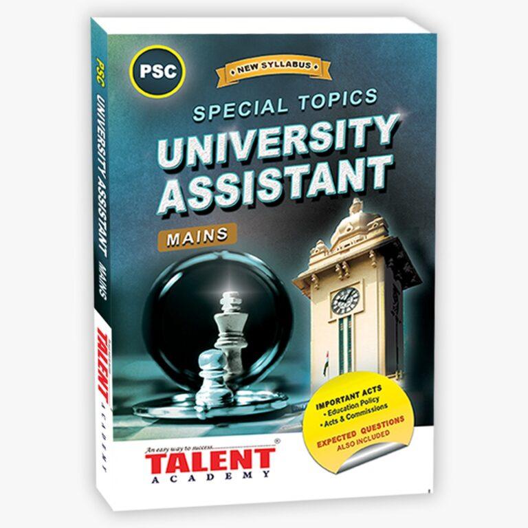 University Assistant Special Topics